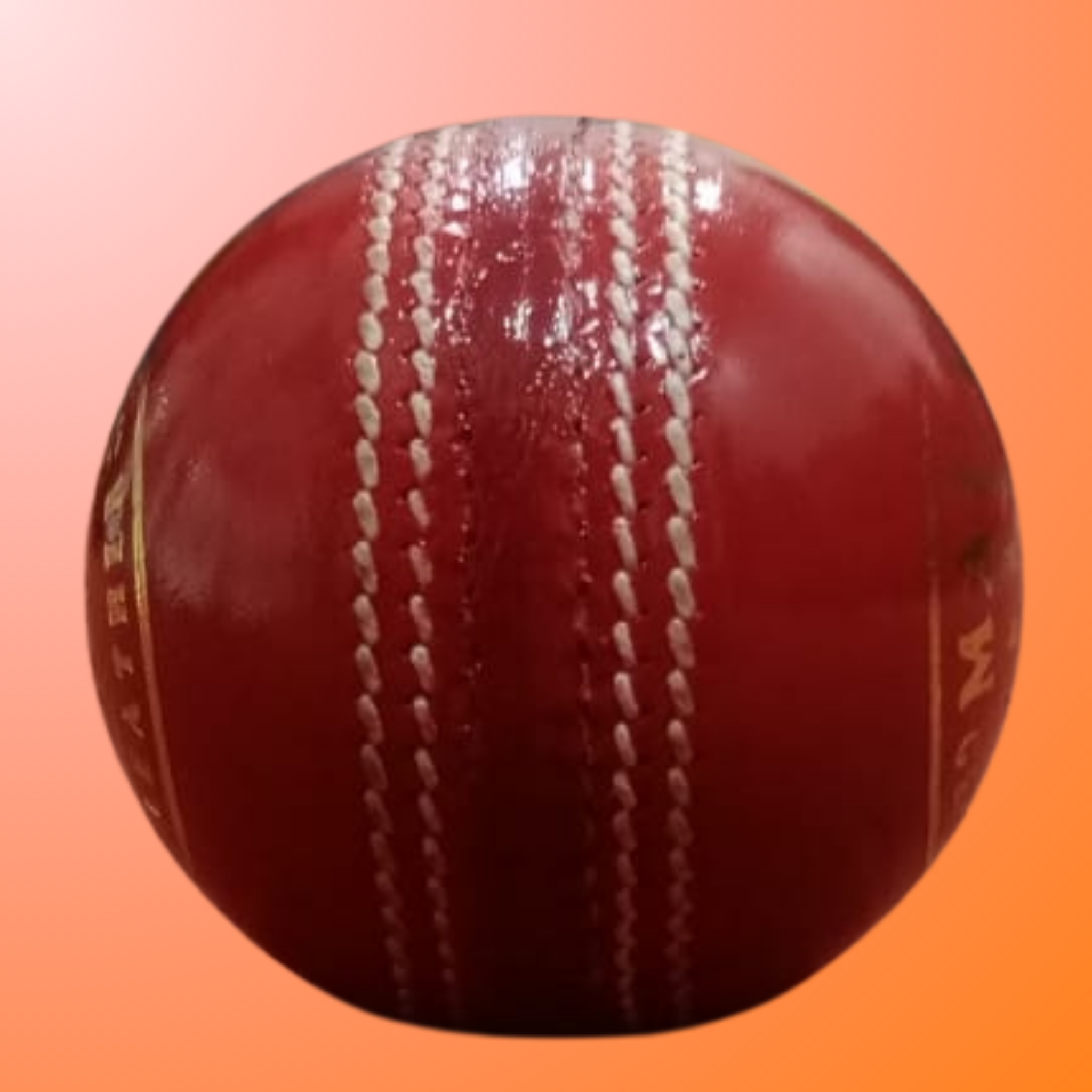 MAU Sports Genuine Leather Hard Ball (Red)